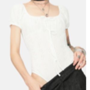 Lelis Miss Thing Lace Eyelet Bodysuit